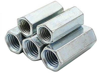5pcs M14 x 2 x 44mm Long Rod Coupling Hex Nut Connector Zinc Plated