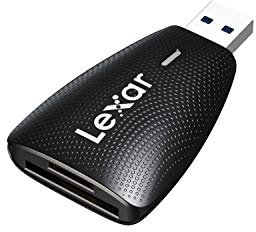 Lexar Multi-Kartenleser 2-in-1, USB 3.1, funktioniert mit SD- und microSD-Karten (LRW450UBNA)