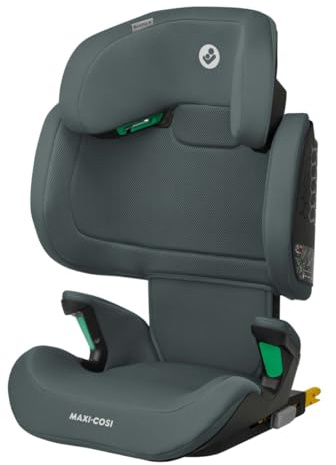 Maxi-Cosi RodiFix R i-Size, High Back Booster Seat, 3.5–12 Years, 100–150cm, ISOFIX Kids Car Seat, G-Cell Side Impact Protection, Adjustable Height, ClimaFlow Temperature Control, Authentic Graphite