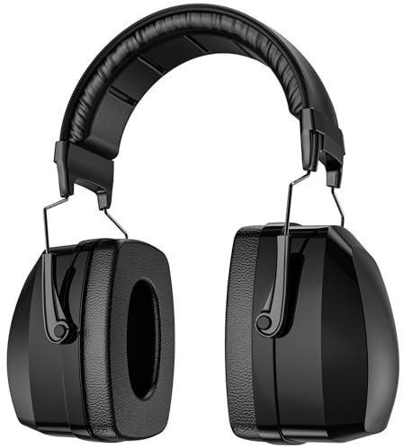 ProCase Casque Anti Bruit Amélioré, Casque Anti Bruit Adulte avec Une Atténuation de SNR 37dB, Serre-tête Réglable pour Milieu Bruyant -Noir