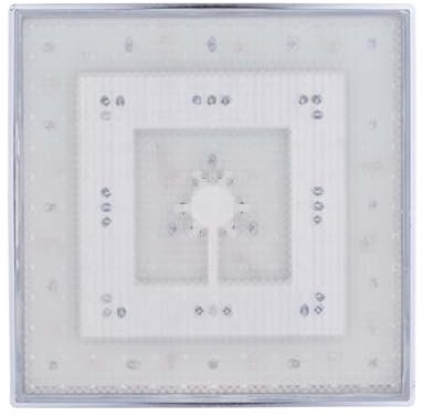 Upgrades - Cabezal de ducha LED ABS de 8 pulgadas, cuadrado, cambio de color con temperatura del agua, luz LED moderna para baño moderno