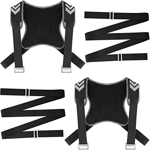 Carry Straps Moving 2 Person Carry Strap Furniture Strap up to 250 kg The Professional Moving Straps for (Grey Black)