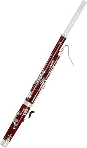 Lechgold CF-24 Kinderfagott Set - Stimmung C - Holzblasinstrument aus Ahorn, Hochglanzlackiert - Für Anfänger und Schüler - Inkl. Doppelrohr mit Etui, Handstütze, S-Bogen und Leichtkoffer mit Gurt