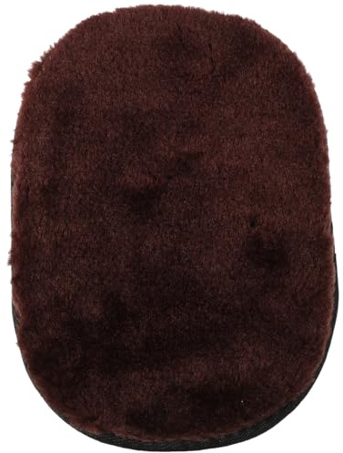 Healifty Guanto per lucidatura scarpe in pelle morbida finta lana di agnello detergente per stivali auto pelle delicata efficiente assorbimento della polvere durevole strumento multifunzionale per la