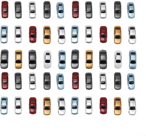 Modelo Coche Edificio Tren Disposición Accesorios HO Escala 1050X 187 Alta Calidad (50Pcs 1:87)