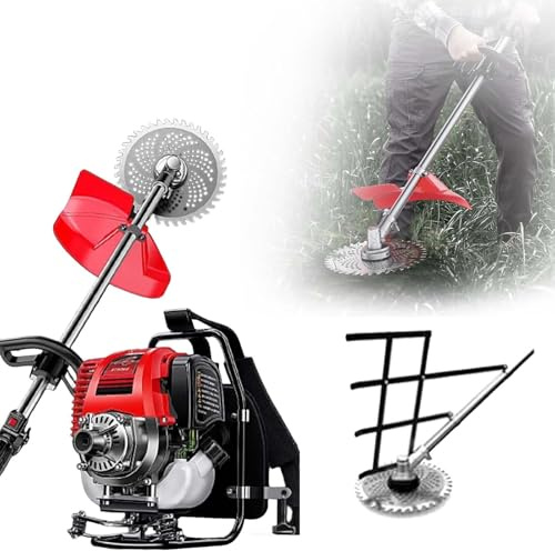 35.8CC Tagliabordi A Zaino A Benzina 4 Tempi Tagliabordi Diserbo Prato Fresatrice Tagliasiepi Erba 1.4HP, Per Rasatura Prato E Giardinaggio, Carburante 1000ml 7000 Giri/min