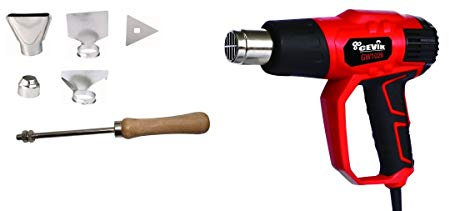 CEVIK CE-GW1026M Pistola Termica Professionale 2000W – Pistola Aria Calda con Valigetta e Accessori – Phon Termico per Bricolage, Riparazioni e Manutenzione