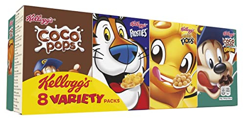 Kellogg's Assortiment de minis boîtes de céréales - Les 8 paquets, 215g