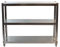 GOLDBEARUK Stainless Steel Kitchen Shelving Unit - Hygenic Kitchen Storage Solution - 3 Tier (Small 60x80cm)