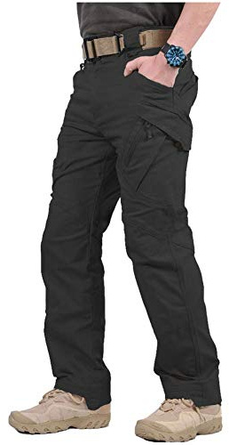 CARWORNIC Gear Men's Tactical Military Cargo Pants Stretch Cotton Outdoor Work Hiking Trousers with Multi-Function Pockets