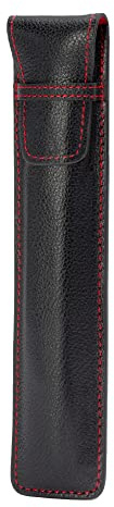 TORRO Pencil Sleeve Compatible with Apple Pencil (Pro, USB-C, 2nd and 1st Generation) – Genuine Leather Apple Pencil Case with Microfibre Lining (Black)