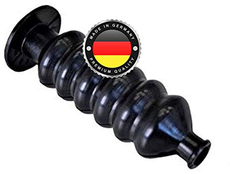 WS · SYSTEM 1x Universal Faltenbalg aus Gummi – 1 Stk flexible & dehnbare Achsmanschette MADE IN GERMANY aus hochwertigem PVC – Schelle in Größe: L 82mm Ø 9mm-12mm