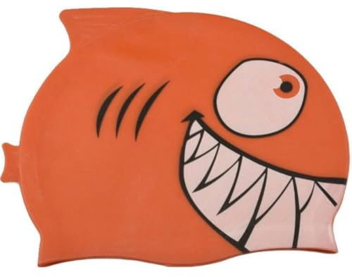 TOSSPER Cappello Otoprotettore Silicone Bambini Protezione di Nuoto dei Bambini del Fumetto Squalo Impermeabile Attrezzature per Piscine per Ragazzi E Ragazze
