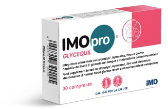 IMOpro GLYCEQUIL 30 Compresse - Integratore Alimentare con Moradyn, Gymnema, Zinco e Cromo