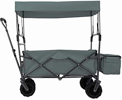 Folding Stroller Wagon, with Canopy, Outdoor Sport Baby Trolley Garden Utility Shopping Travel Beach Wagon/Cart