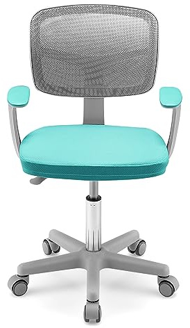 LIFEZEAL Ergonomisk roterande skrivbordsstol för barn (grön 2)