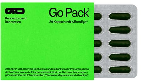 Guter Schlaf & Bessere Sehkraft - enthält Safran-Extrakt, Baldrian-Extrakt, Vitamin A und Biotin - 30 Kapseln, vegan