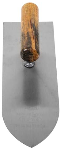 HOMSFOU Truelle Acier Inoxydable Résistante Rouille pour Béton et Cloison Sèche Outil de Finition avec Design pour Étroits et Confort de Prise
