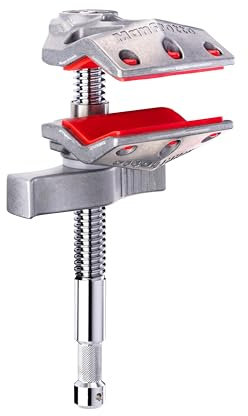 Manfrotto Pince Étau 5 cm à Mâchoire - Pince Robuste avec Mâchoire à l’Extrémité - Ouverture Maximale 5 cm - Charge Admissible 50 kg - Spigot Baby 5/8″ - C50EJ