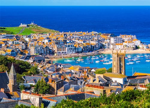 St. Ives Jigsaw Puzzles for Adults 1000 Jigsaws Charming Coastal Town 1000 Piece Jigsaw Puzzles for Adults