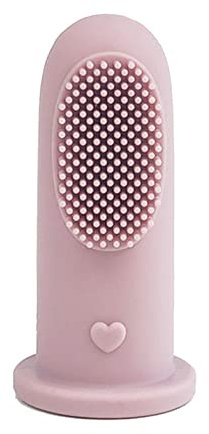 NVOQILIN Denti del bambino dello spazzolino da denti del dito del silicone del commestibile - spazzola di cura per i neonati