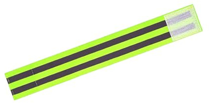 predolo Bande Réfléchissante Sangle Cheville Pantalon Cycliste Bande Jambe Tissu Réfléchissant Polyester Adapté à la Course Nocturne Marche Rapide Vélo, Vert