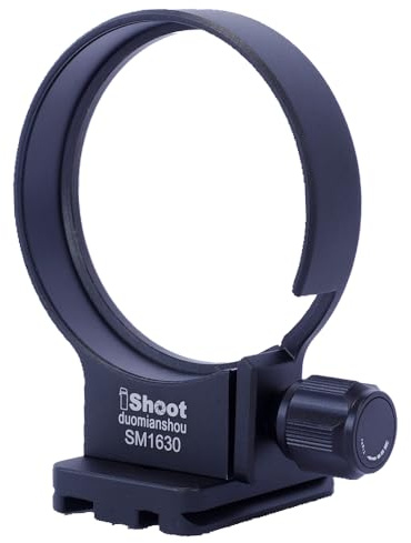 iShoot Lens Collar Tripod Mount Ring Compatible with Sigma 16-300mm F3.5-6.7 DC OS (E/X/L/RF Mount), Lens Support Holder Bracket w/ Arca-Swiss Fit Camera Quick Release Plate for Arca Clamp &Stabilizer