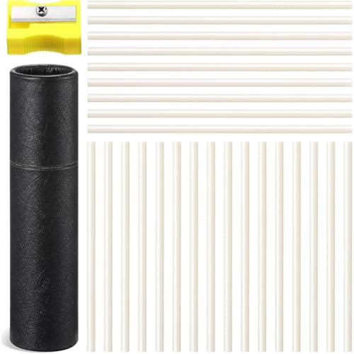 Ounfhtrttk Conjuntos de Recarga de Lápiz de Tiza 25 Pcs Tiza para Sastrería Recarga de Marcado de Tela para Acolchado Bordado Manualidades DIY