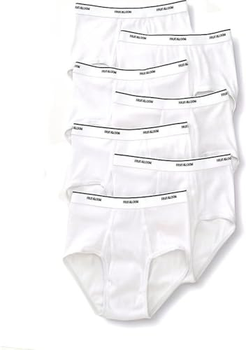 Fruit of the Loom Men's 7-Pack Basic Brief, White, Medium