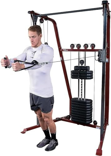 Best Fitness Functional Trainer BFFT10 Kabelzugbrücke, Schwarz, One Size