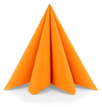 Sovie HOME Serviette in CURRY/ORANGE aus Linclass Airlaid, 40 x 40cm, 1/4 Falz, 12 Stück, stoffähnliche Premium-Servietten für Hochzeit, Feier, Event, Dinner