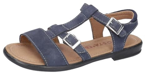 RICOSTA Mädchen Riemchensandalen KALJA, Kinder Sandalen, Weite: Mittel, Sommersandalen, bequem, flach, Sommerschuhe, Freizeitschuhe, Nautic (170), 35 EU