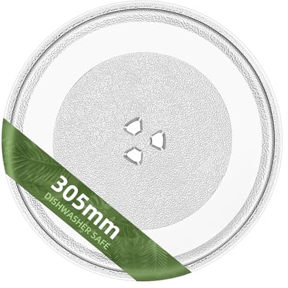 12 Microwave Glass Plate Replacement W11367904 W11291538 W10337247 W11443145, Compatible with Microwave Glass Turntable Plate WMH31017 WML55011 12 Inch Microwave Plate
