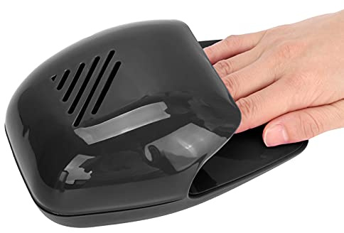 Asciuga Unghie Fan Nail Machine Professionale Domestico Nail Fan Dryer Smalto Per Unghie Portatile Gel Dryer Ventilatore Manicure Toolpink Asciuga Unghie Per Normale Smalto Per (Nero)