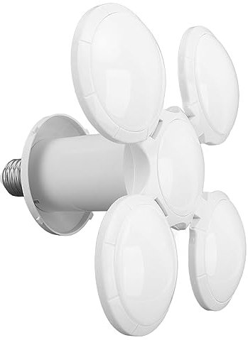 Faltbare Fußball-Glühbirne, E27-E26-Schraubschnittstelle, 85–265 V, 40 W, 6500 K, ABS und Acryl, LED-Chips mit Hoher Helligkeit, Kompakt und Stilvoll, Hochwertiger