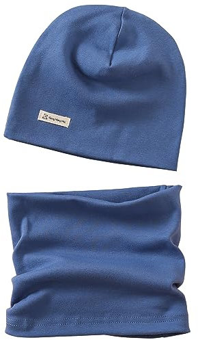 VUCDXOP Baby Kinder Baumwolle Mütze Schal Set Winter Jungen Mädchen Beanie Hüte + Schlauchschal 2er Set Herbst Winter Weich Baumwolle Beanie Mütze Hut Halstuch Rundschal Nackenwärmer Set