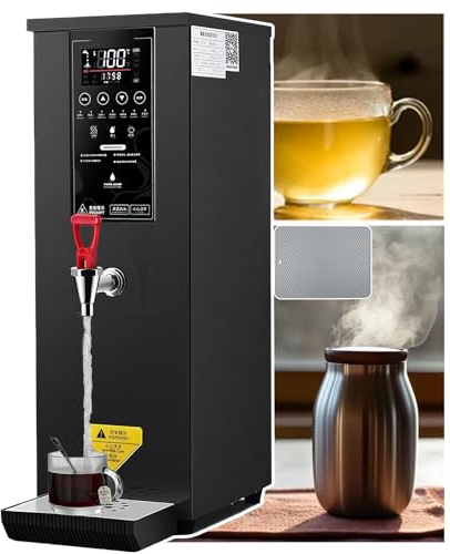 伟 祥 Dispensador automático de Agua Caliente instantánea, hervidor eléctrico de 25 L, 1000 W, Calentamiento rápido Paso a Paso, Interior de Acero Inoxidable, dispensador de Agua de encimera
