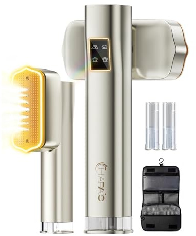 HAPAIS Steamer for Clothes,2-in-1 Clothes Steamer Handheld with 200ml Large Capacity,25 Min Continuous Use,4 Modes 1300W Travel Steamers with Storage Bag for Travel/Home