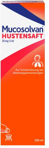 Mucosolvan® Hustensaft | 250 ml | Hustenlöser bei Husten und festsitzendem Schleim | Mit Ambroxol für schnelle Hustenlinderung | Für die ganze Familie | Bei Erkältung oder Bronchitis