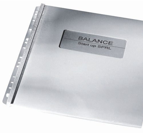 GBC SureBind Abheftstreifen, 100 Stück, klar