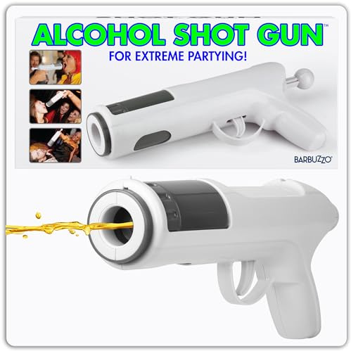 Thumbs Up Pistol Spjut Alkoholskott, plast, vit, 13 x 28 x 6 cm