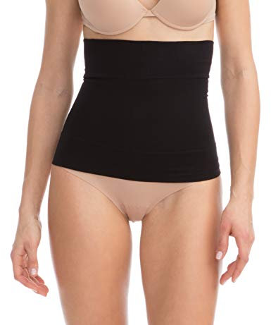 FarmaCell Shape 605 (Schwarz, L) Figurformender Bauchgurt/Miedergurt hohe Taille aus Mikrofasern