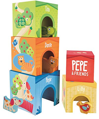 Hape E0451 Pepe und Friends Stapelturm Spielzeug