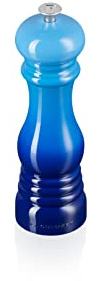Le Creuset Pfeffermühle, ABS-Kunststoff, 6,2 x 6,2 x 20,8 cm, Keramik-Mahlwerk, Azure, 96001900220000