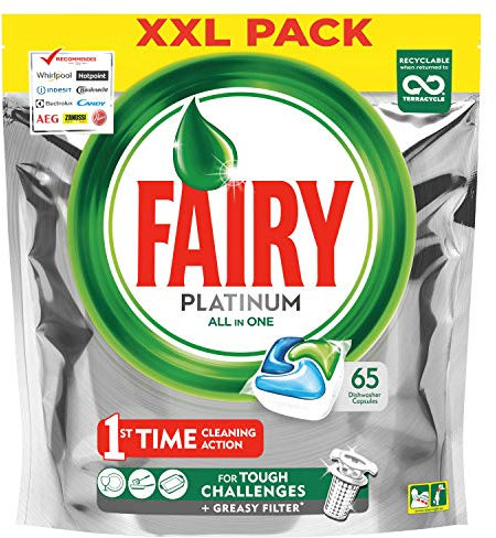 Fairy Platinum Spülmaschinentabs Regular 65 Stück pro Packung