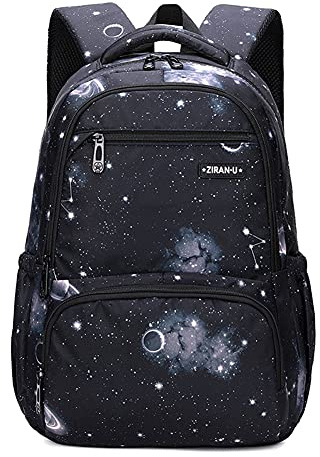 MITOWERMI Kids' Backpack for Boys Girls Elementary School Bags for Boys Bookbags Primary Students Children Backpack Galaxy Black