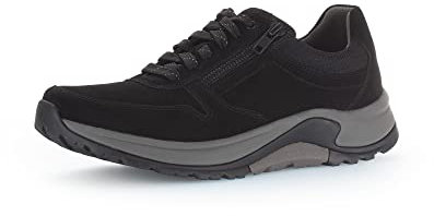 Pius Gabor Zapatillas bajas para hombre, con cordones, plantilla intercambiable, Negro , 44.5 EU