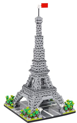 LULUFUN Mini Bloque de construcción de la Torre Eiffel, Kit de Bloques de Modelo de Arquitectura Famosa, Juegos de Juguetes de Modelos coleccionables, Regalos para niños y Adultos 3585 Piezas