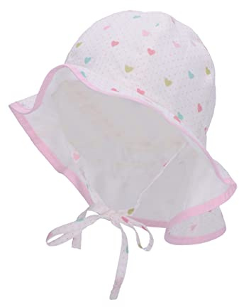 Sterntaler Unisex Kinder Sonnenhut Herzi Kinderhut, Ecru, 43 EU