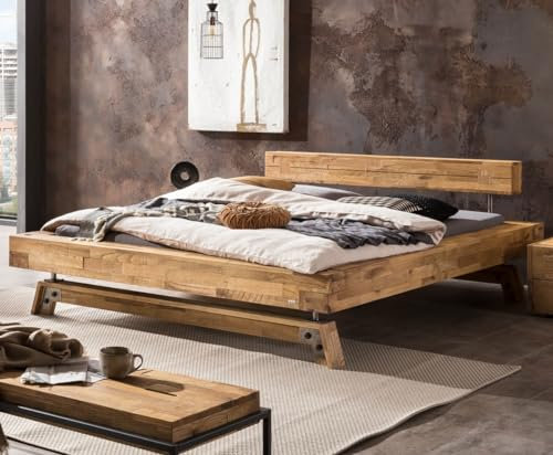 Hasena Factory Line Balkenbett Bloc 16 Eiche uniq Clear 180x200